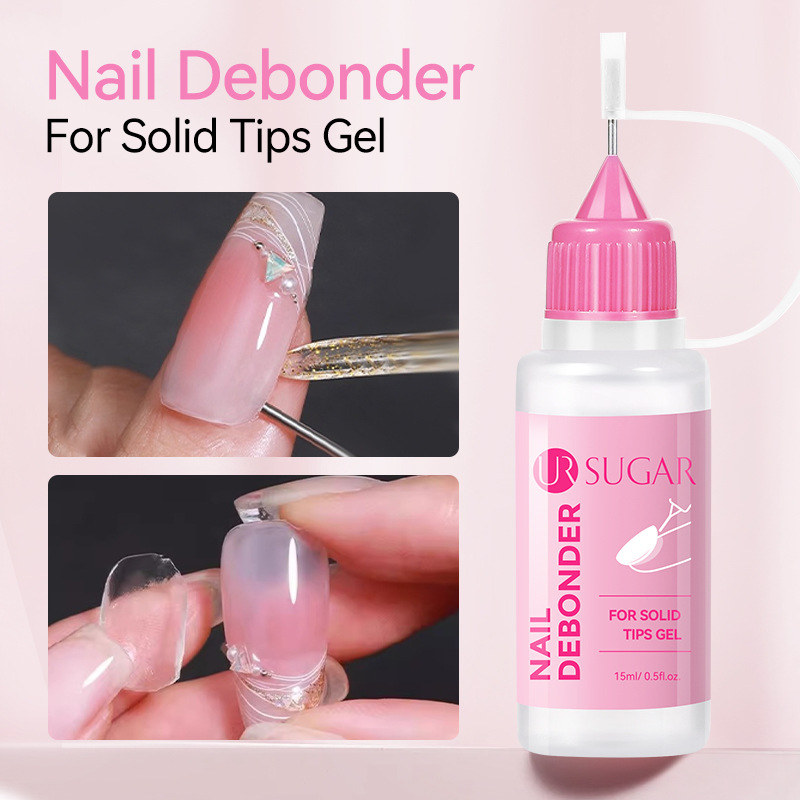 Nail Art Gel Polish - Solid Nail Tips Gel Remover 15ml
