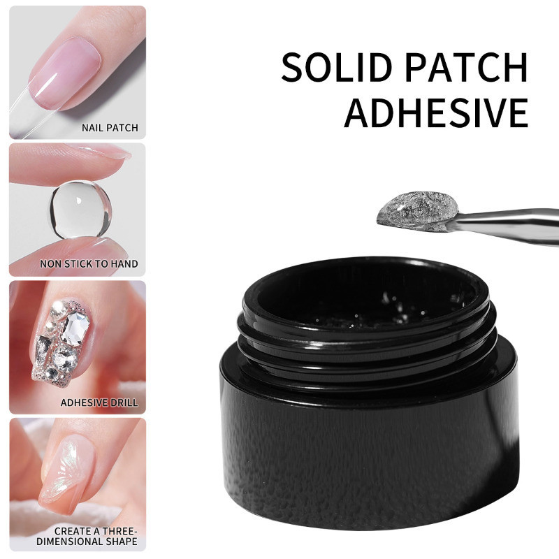 Nail Art Gel Polish - 3 stks/set Solid Nail Tips Gel