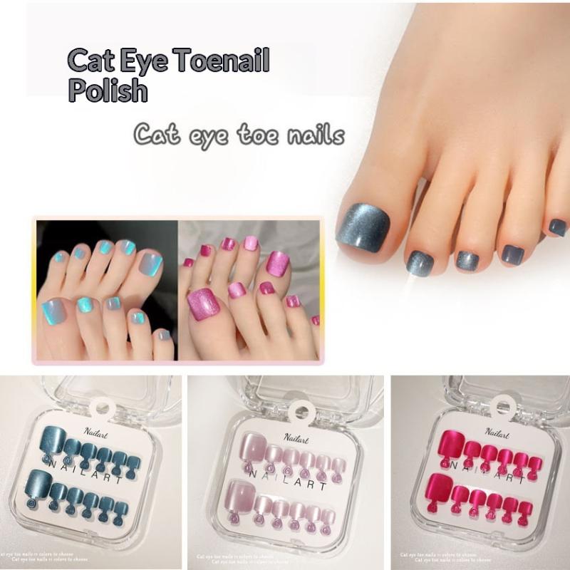 Nail Art Extension Cat Eye - 10 stuks/doos Franse nepnagels glanzende kattenoog