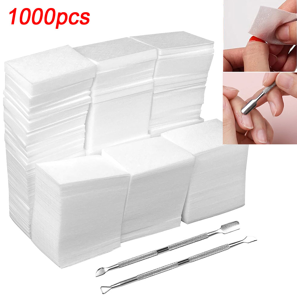 Nail Art Gel Polish - 1000 stuks pluisvrije nageldoekjes gellak remover