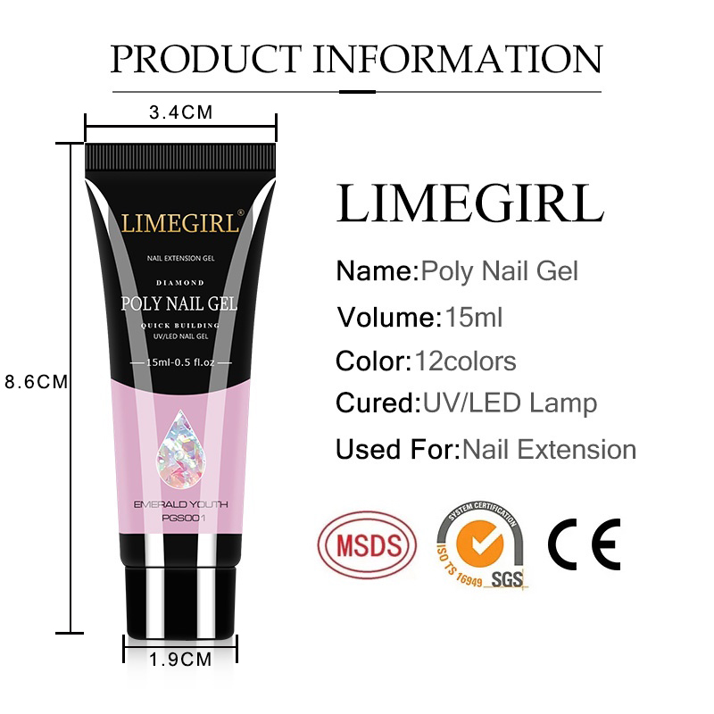 LIMEGIRL 15ml Nagel Art Kit Po - Nail Art Extension Cat Eye recensie en prijs