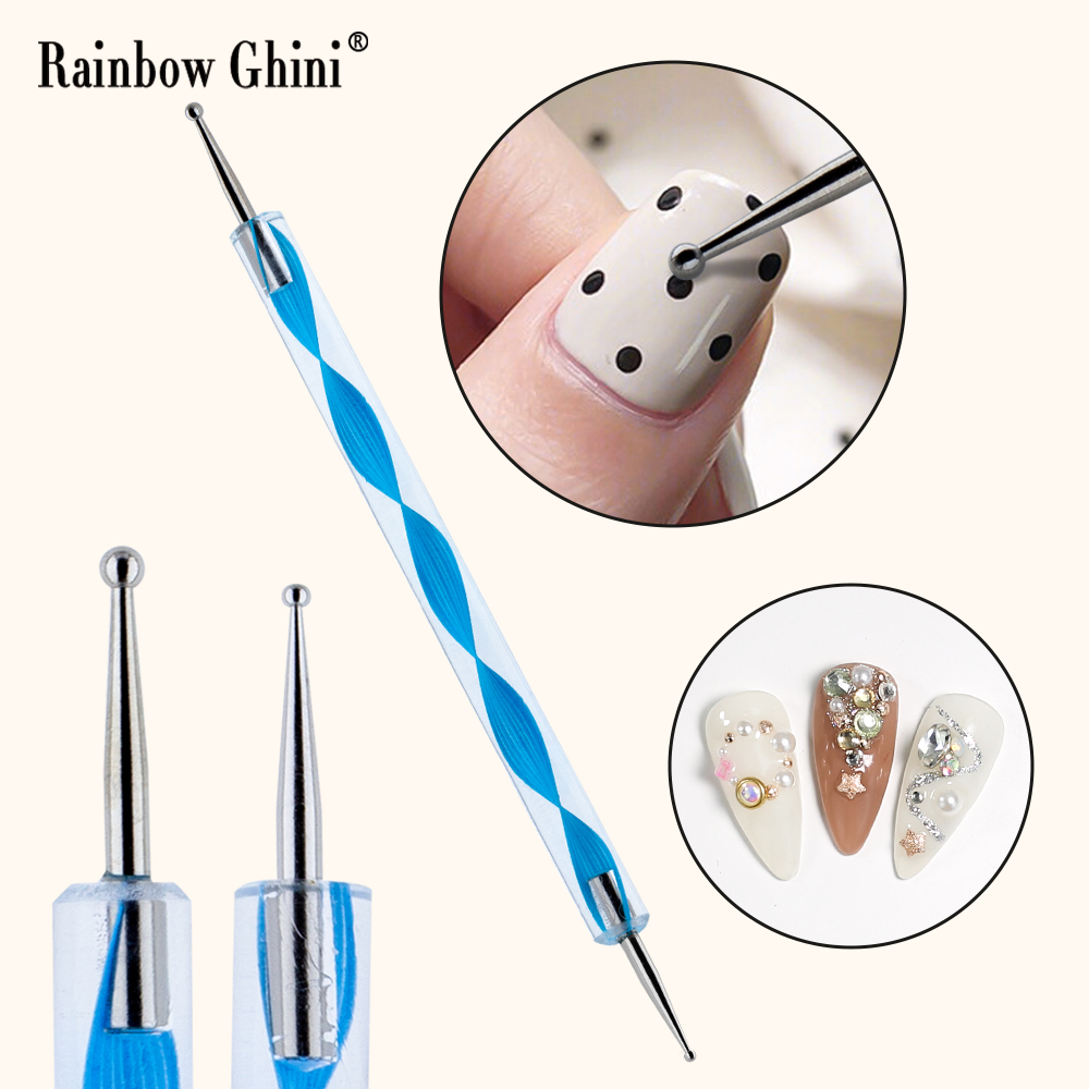 Rainbow Ghini 5 stks/set Ronde - Nail Art Rainbow recensie en prijs