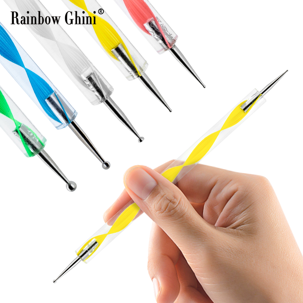 Rainbow Ghini 5 stks/set Ronde - Nail Art Rainbow recensie en prijs