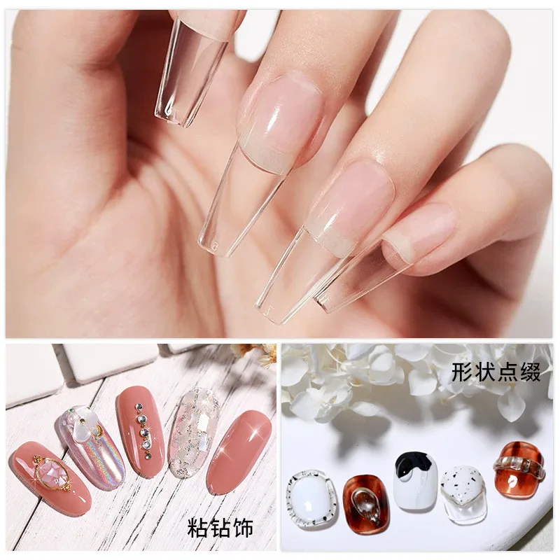 3 stks/set Solid Nail Tips Gel - Nail Art Gel Polish recensie en prijs