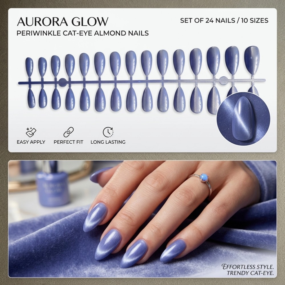 24 stuks korte vierkante opzet - Nail Art Extension Cat Eye recensie en prijs