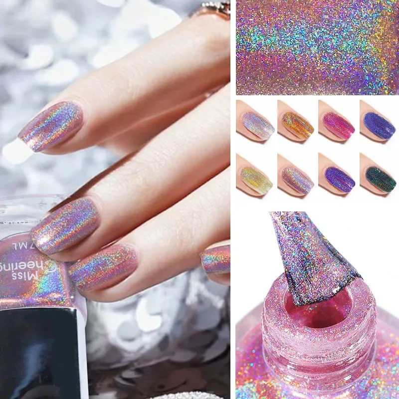 Laser Glitter Nagellak Zeven K - Nail Art Rainbow recensie en prijs