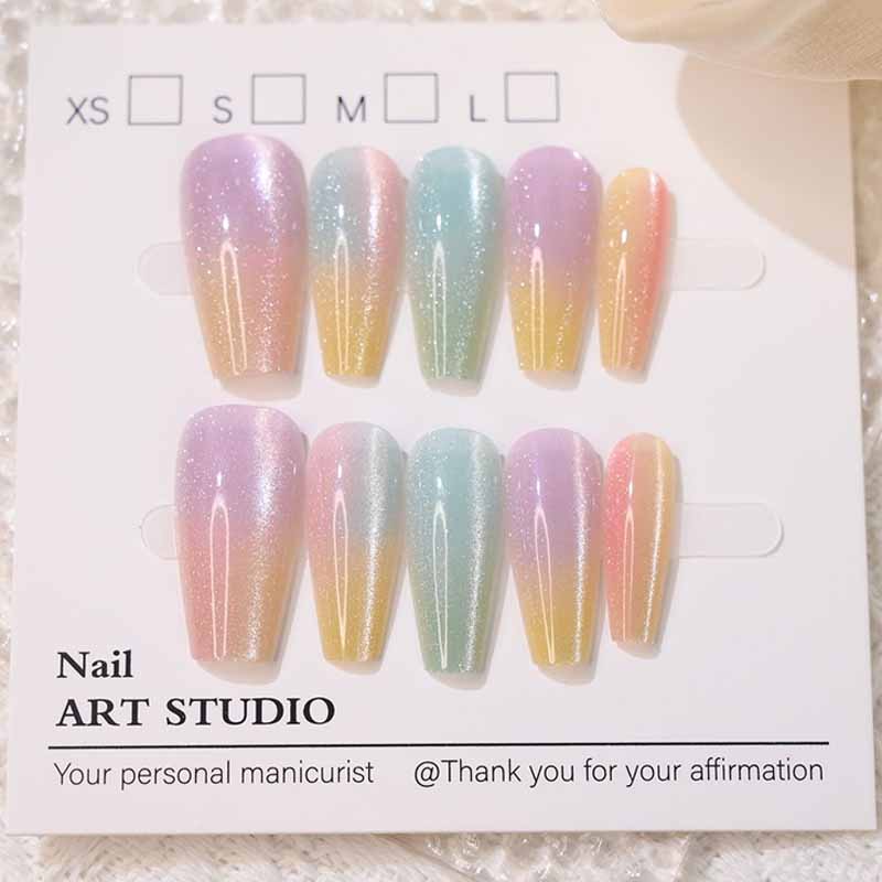 10 stuks regenboog dopamine ca - Nail Art Cat Eye recensie en prijs