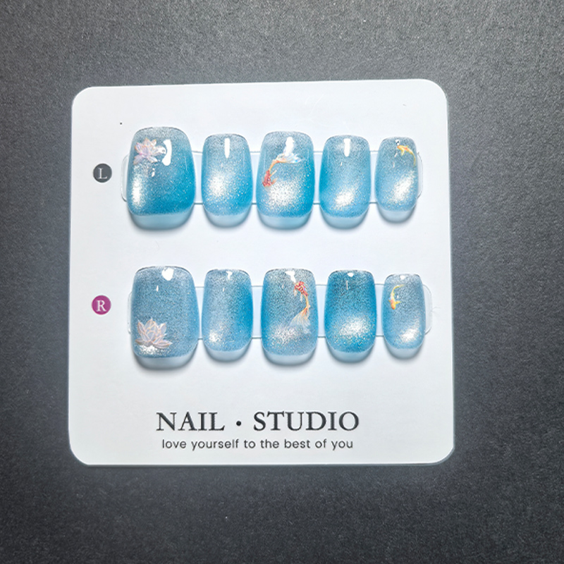 Cat Eye Press on Nails 10 stuk - Nail Art Cat Eye recensie en prijs