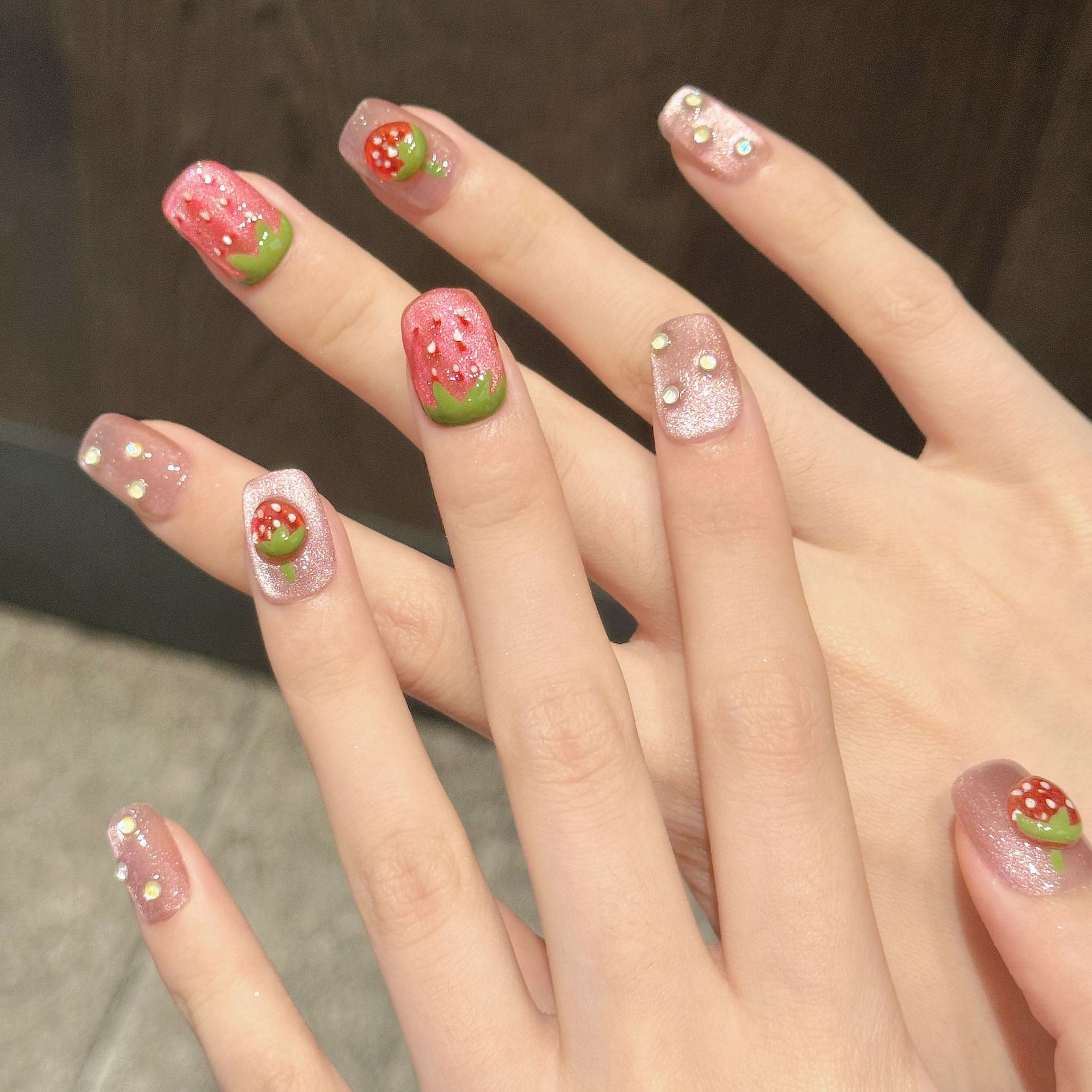 10 stuks handgemaakte pers op  - Nail Art Cat Eye recensie en prijs