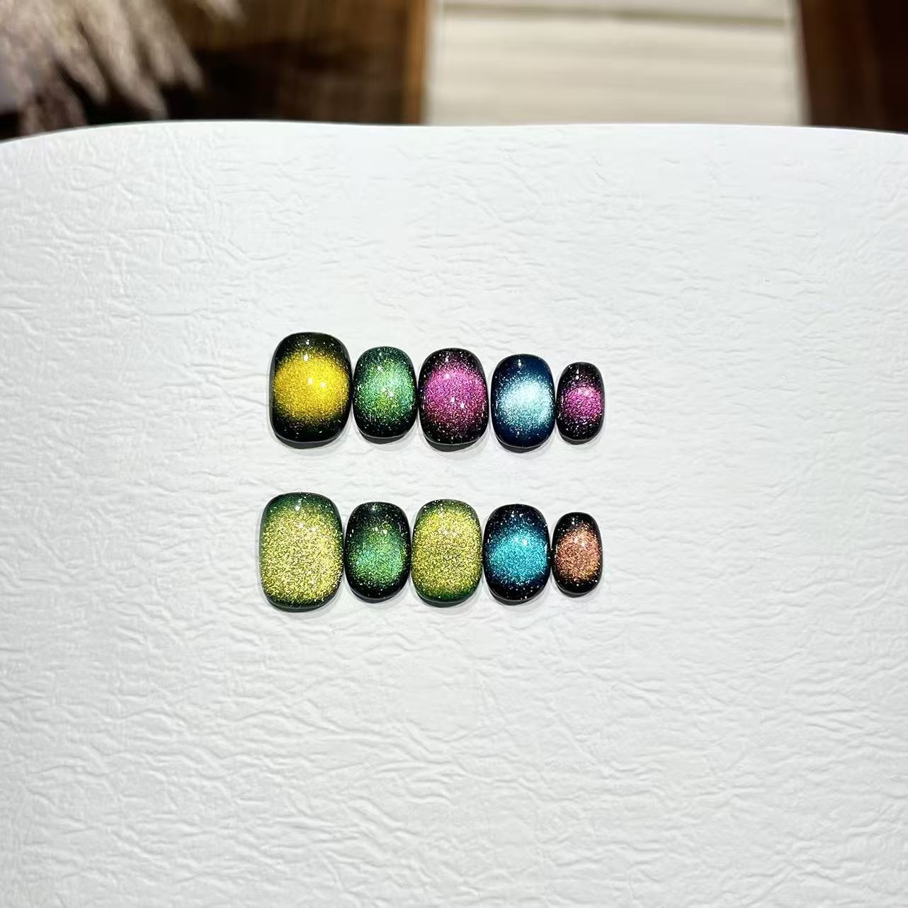 10 STKS Zoete Koele Kleurrijke - Nail Art Cat Eye recensie en prijs